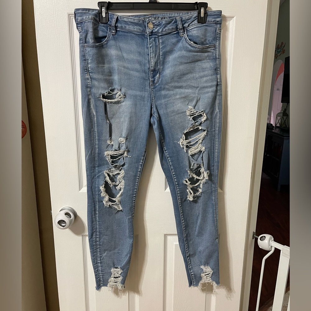 *** SOLD *** American eagle high-rise Jegging super stretch x jeans size 18 reg